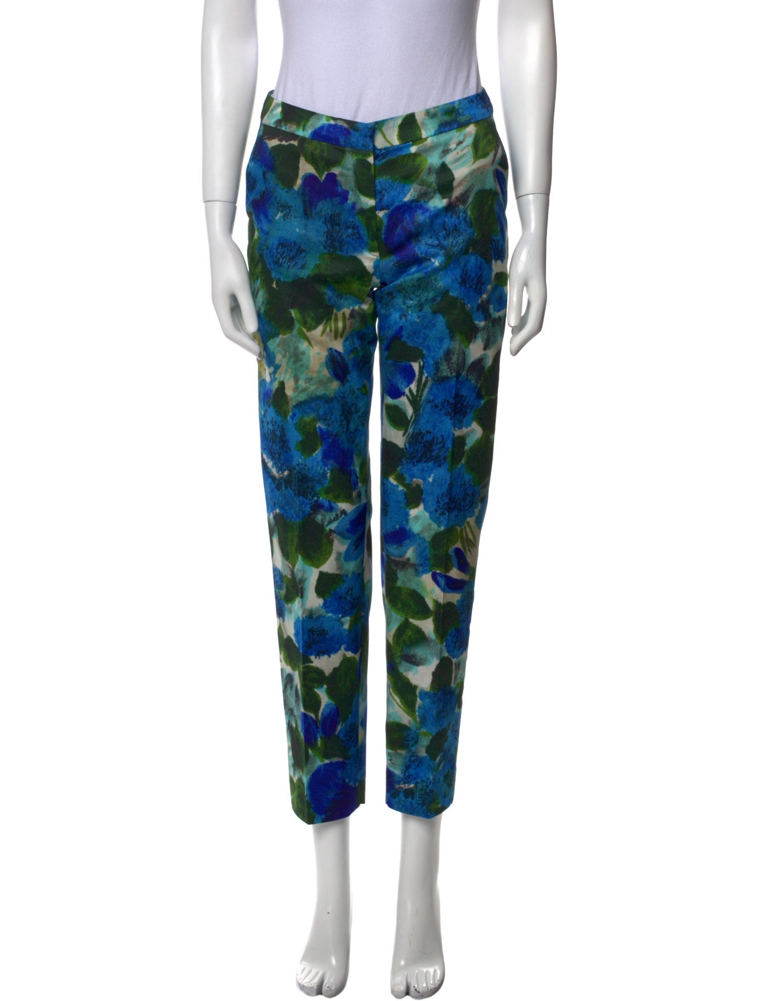 Dries Van Noten Floral Print Straight Leg Pants