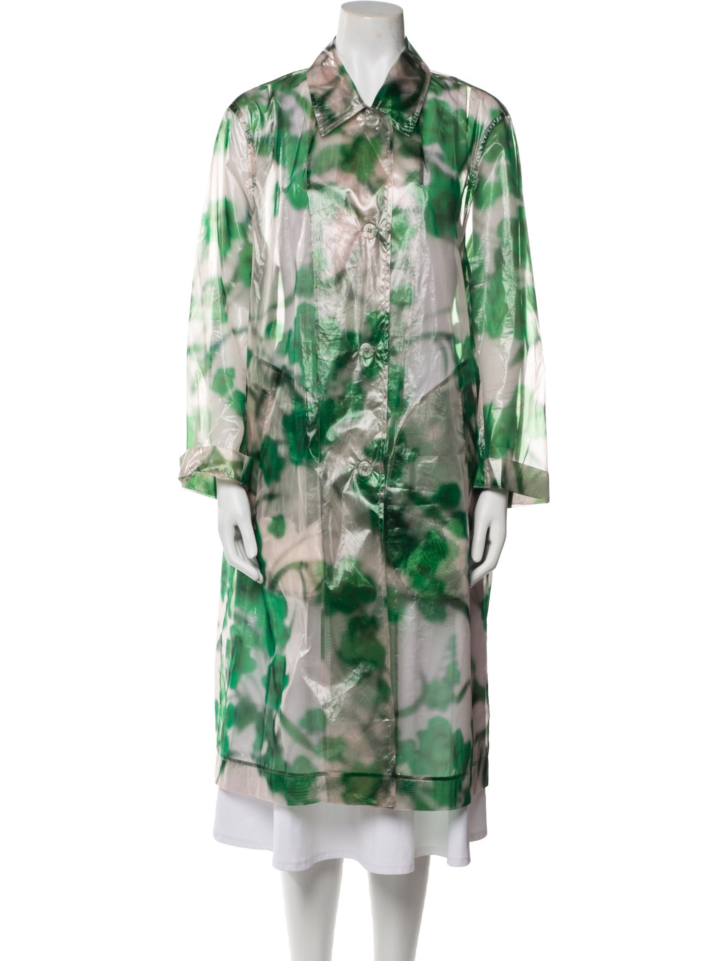 Dries Van Noten Printed Trench Coat
