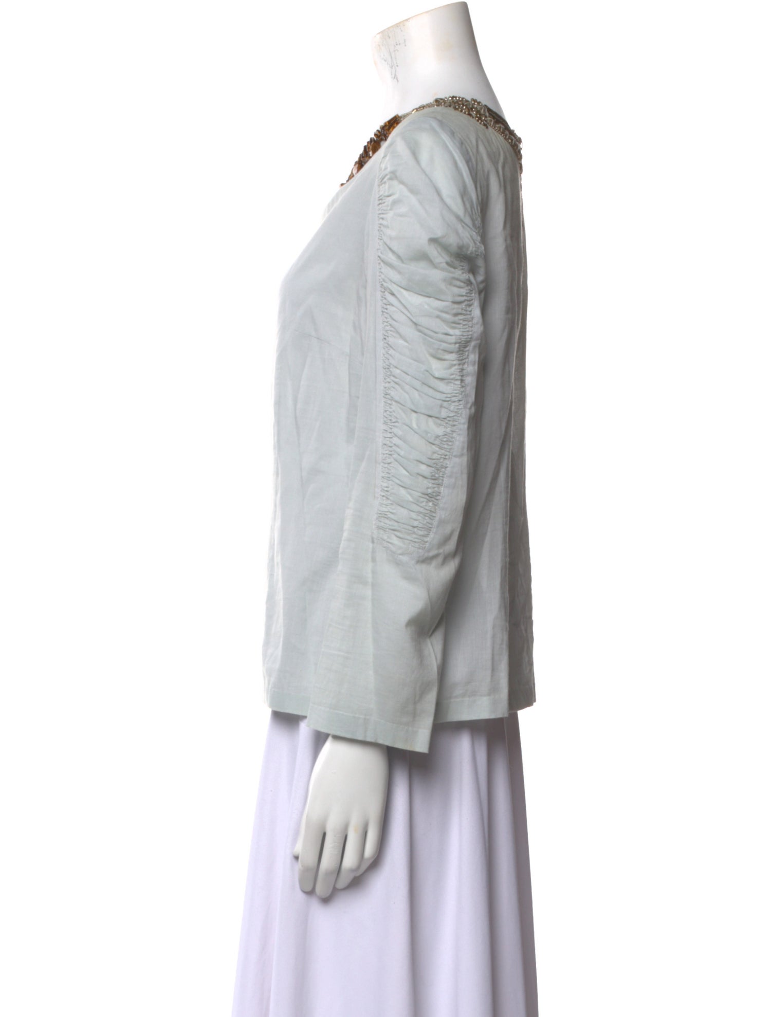 Dries Van Noten Scoop Neck Long Sleeve Sweatshirt