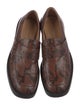 Dries Van Noten Embossed Leather Animal Print Loafers