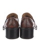 Dries Van Noten Embossed Leather Animal Print Loafers