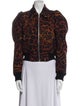 Dries Van Noten Animal Print Faux Fur Jacket