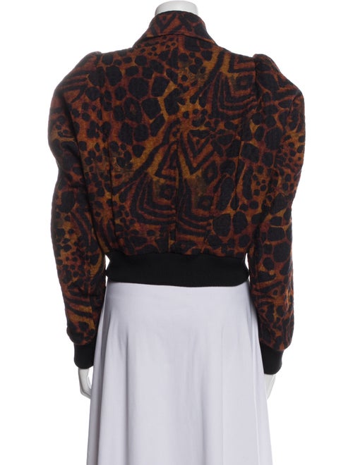 Dries Van Noten Animal Print Faux Fur Jacket