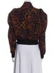Dries Van Noten Animal Print Faux Fur Jacket