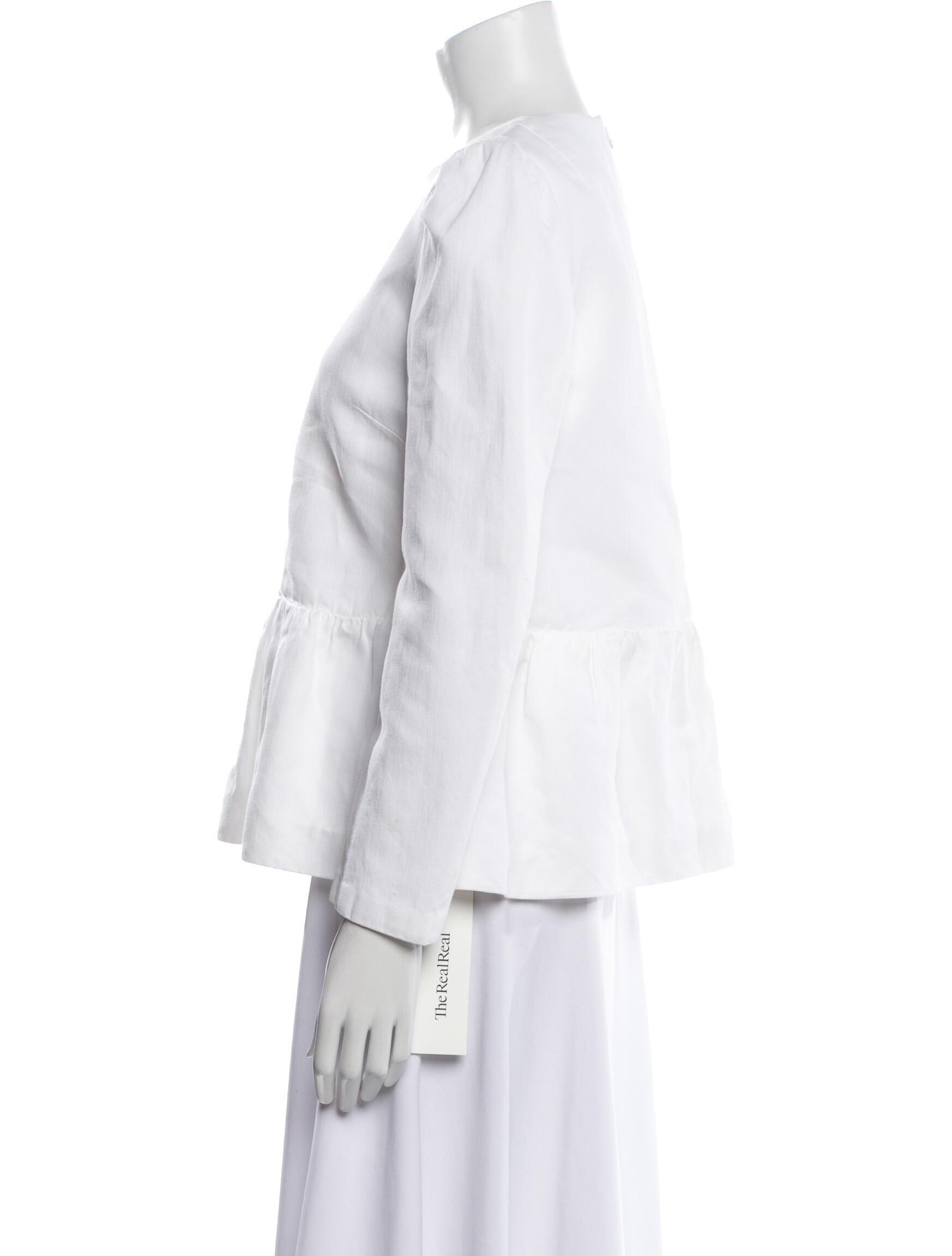 Dries Van Noten Crew Neck Three-Quarter Sleeve Blouse