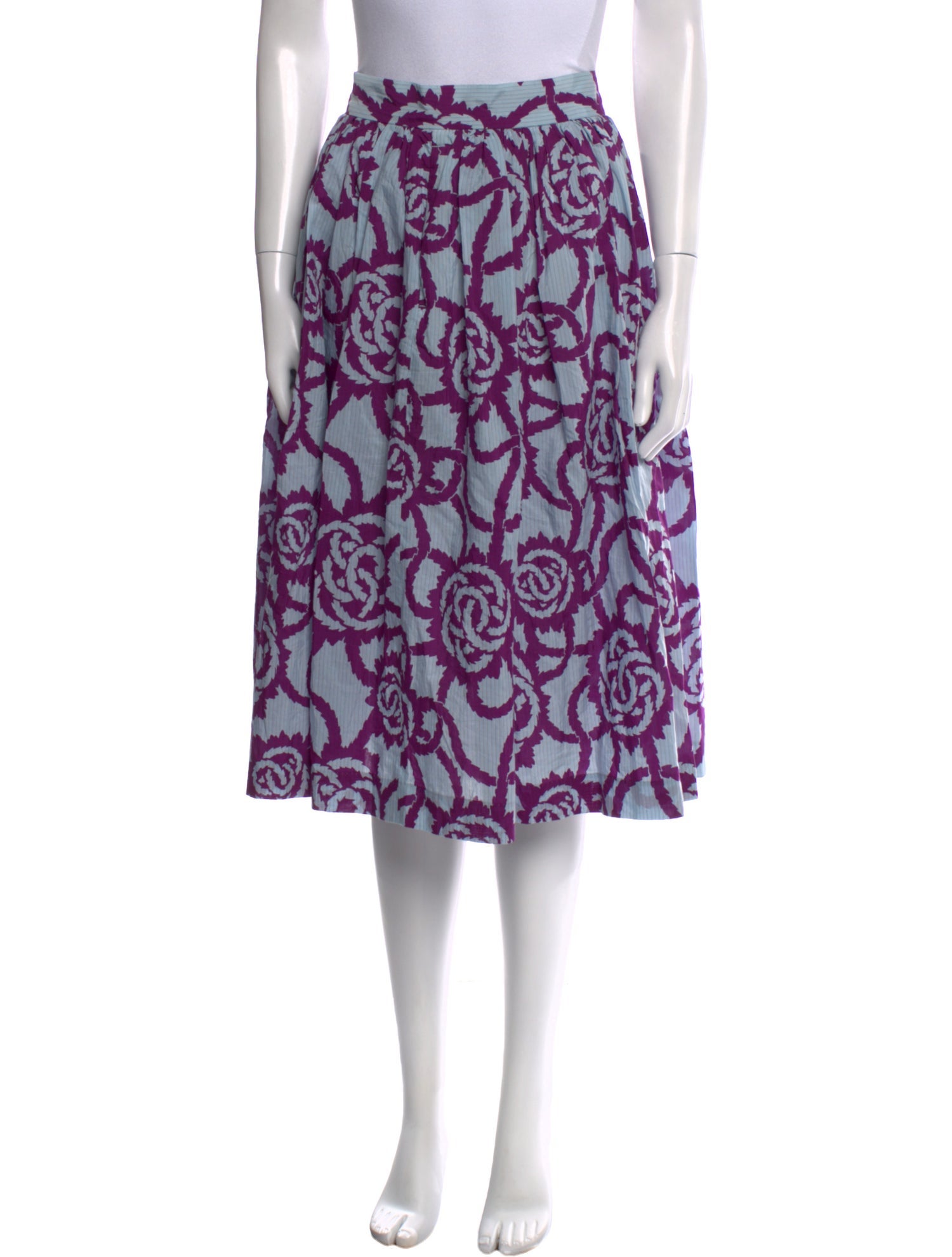 Dries Van Noten Printed Knee-Length Skirt