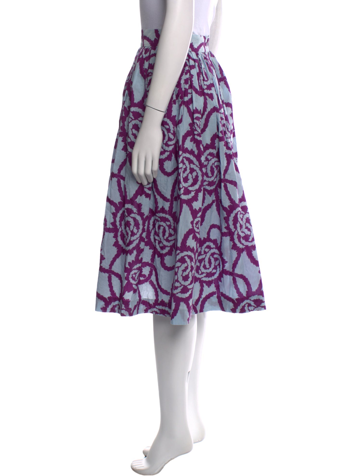 Dries Van Noten Printed Knee-Length Skirt