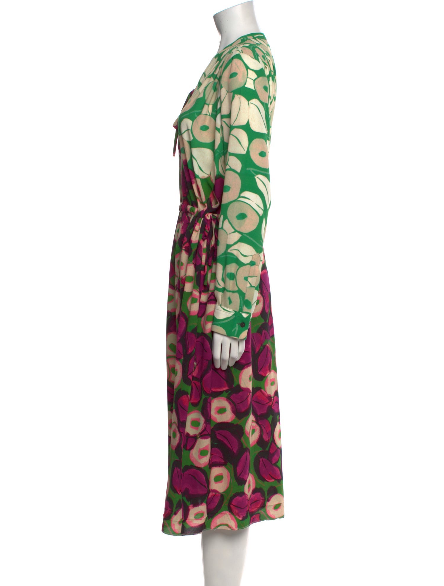 Dries Van Noten Printed Midi Length Dress