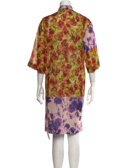 Dries Van Noten Floral Print Knee-Length Dress