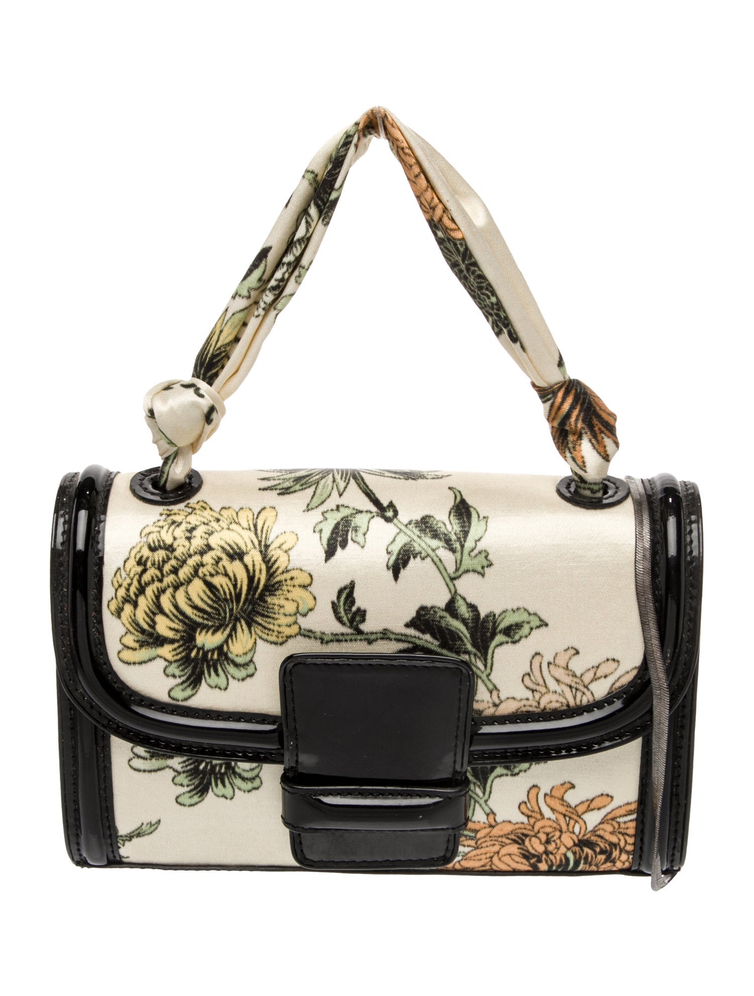 Dries Van Noten Satin Top Handle Bag