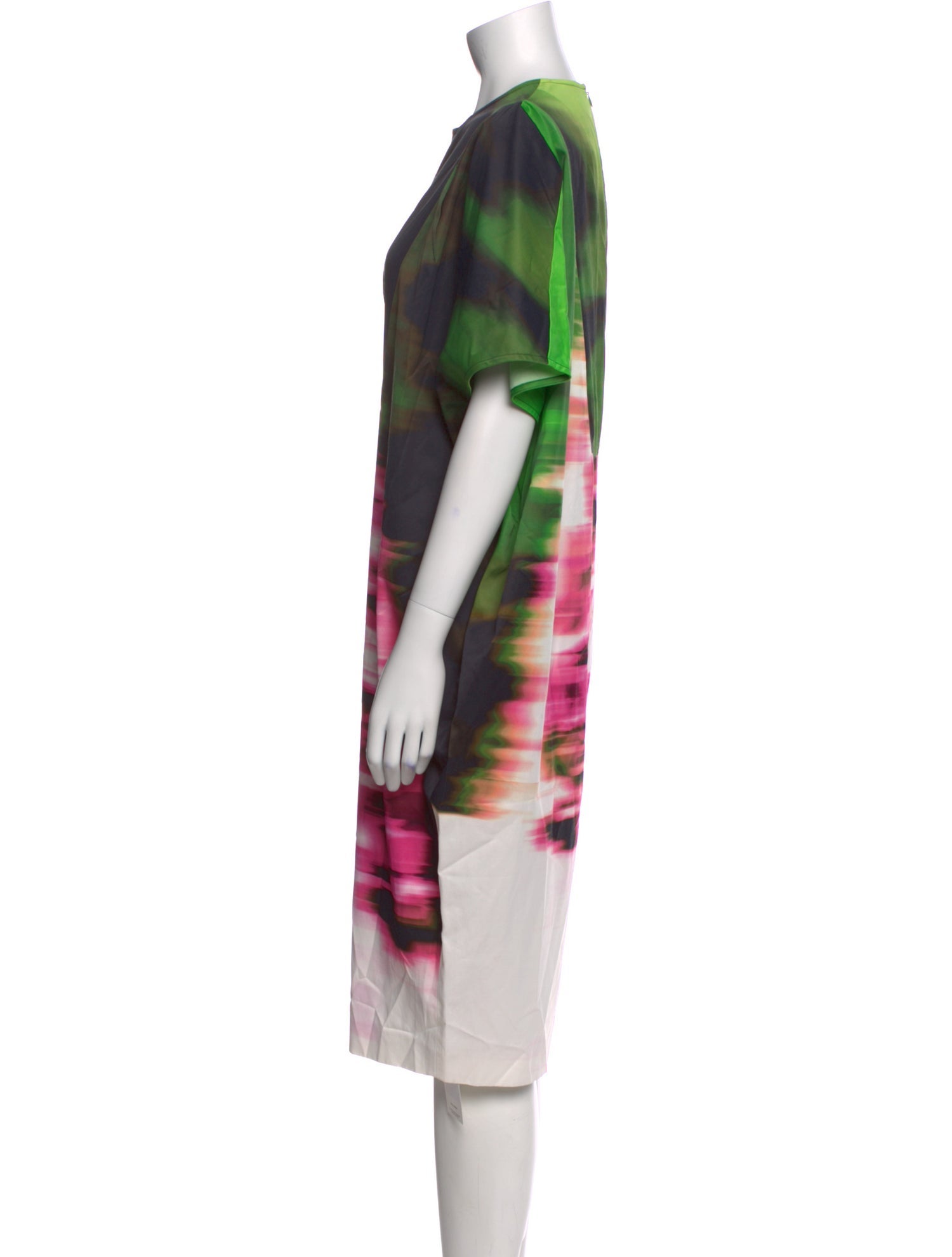 Dries Van Noten Tie-Dye Print Midi Length Dress