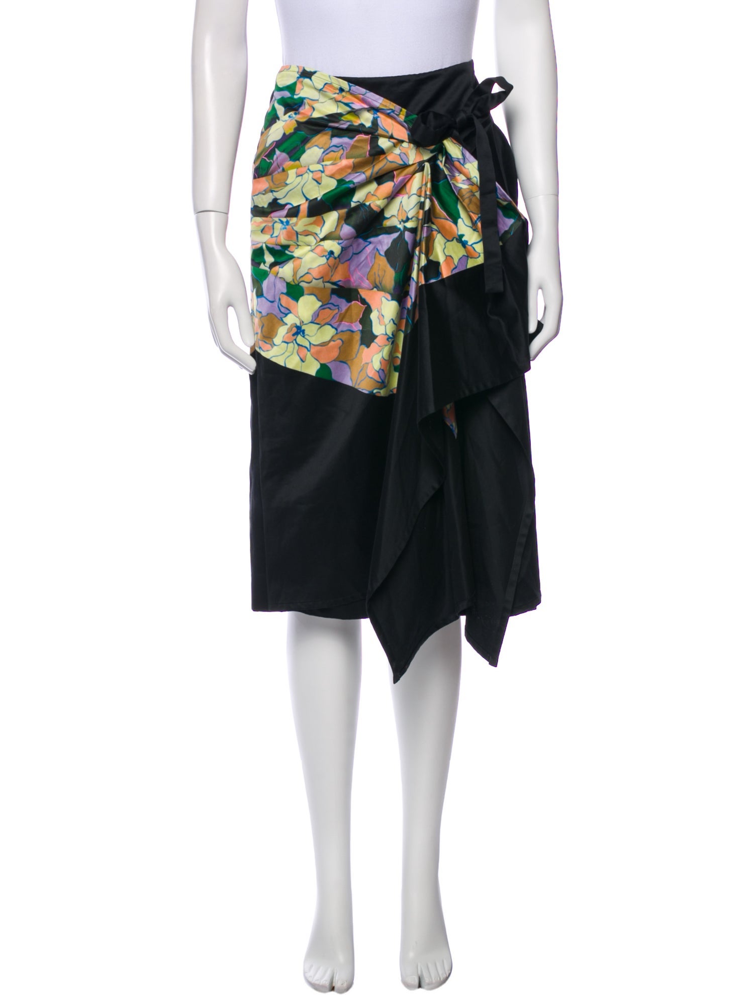 Dries Van Noten Graphic Print Knee-Length Skirt