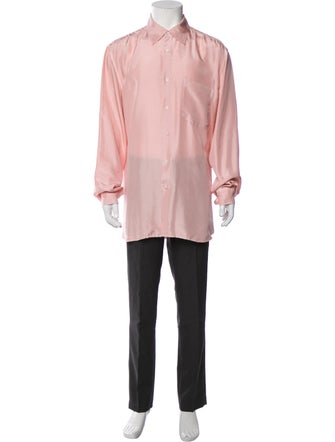 Dries Van Noten Silk Long Sleeve Shirt