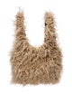 Dries Van Noten Faux Fur Shoulder Bag