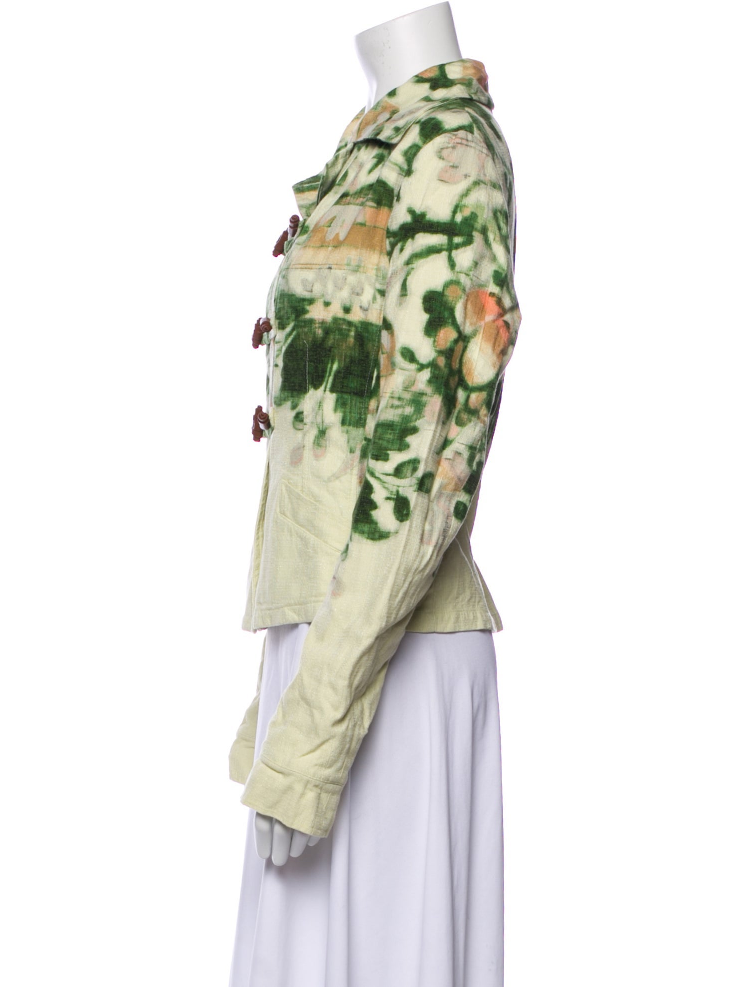 Dries Van Noten Printed Biker Jacket