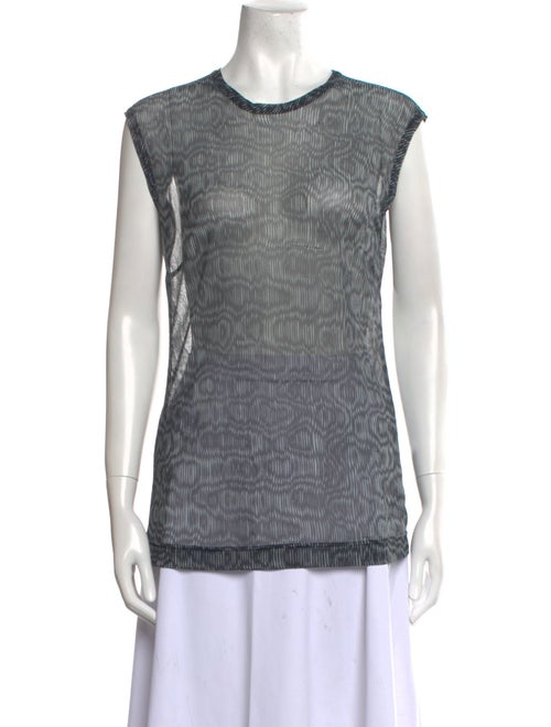 Dries Van Noten Striped Crew Neck Top