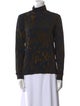 Dries Van Noten Animal Print Turtleneck Sweatshirt
