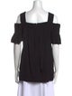 Dries Van Noten Square Neckline Short Sleeve Blouse