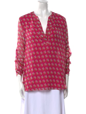 Dries Van Noten Silk Printed Tunic