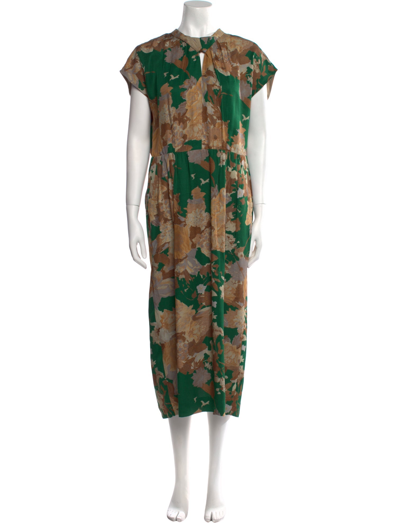 Dries Van Noten Floral Print Long Dress