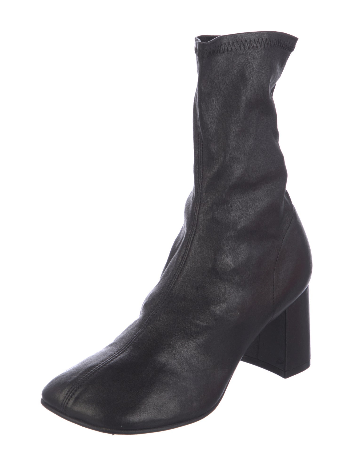 Dries Van Noten Leather Sock Boots