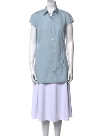 Dries Van Noten Short Sleeve Button-Up Top