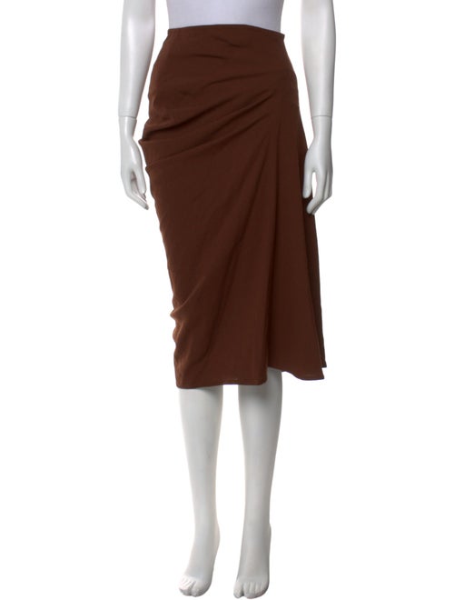 Dries Van Noten Wool Midi Length Skirt