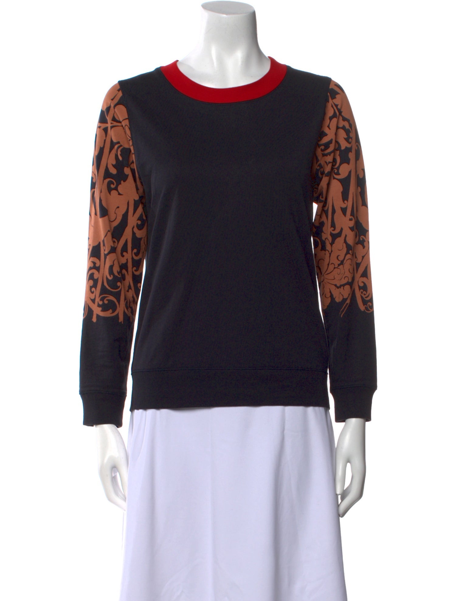 Dries Van Noten Animal Print Crew Neck Sweatshirt