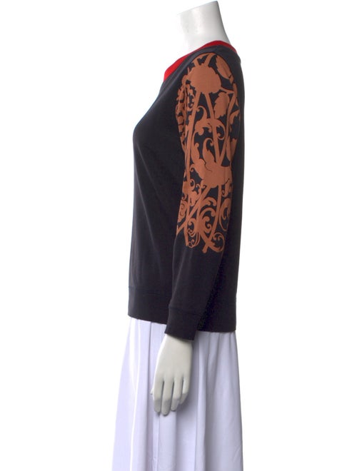 Dries Van Noten Animal Print Crew Neck Sweatshirt