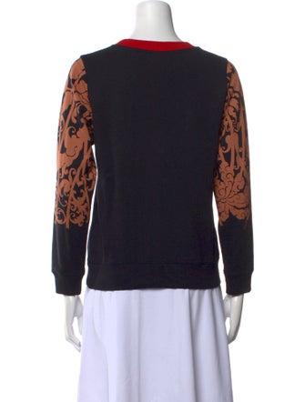 Dries Van Noten Animal Print Crew Neck Sweatshirt