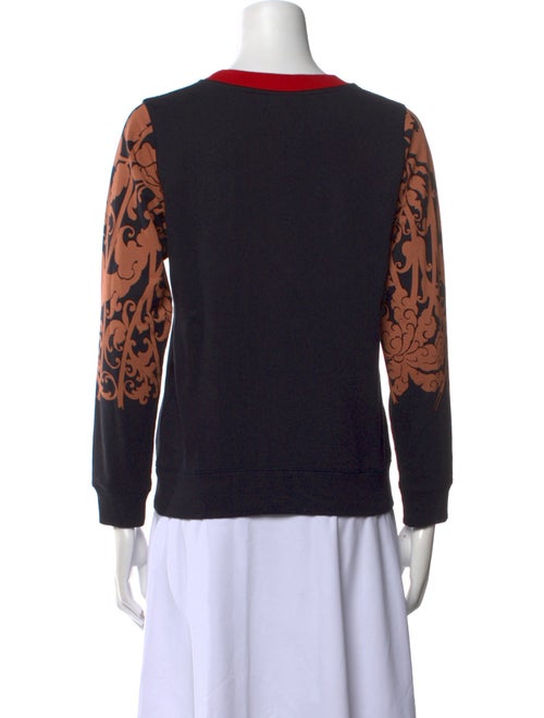 Dries Van Noten Animal Print Crew Neck Sweatshirt