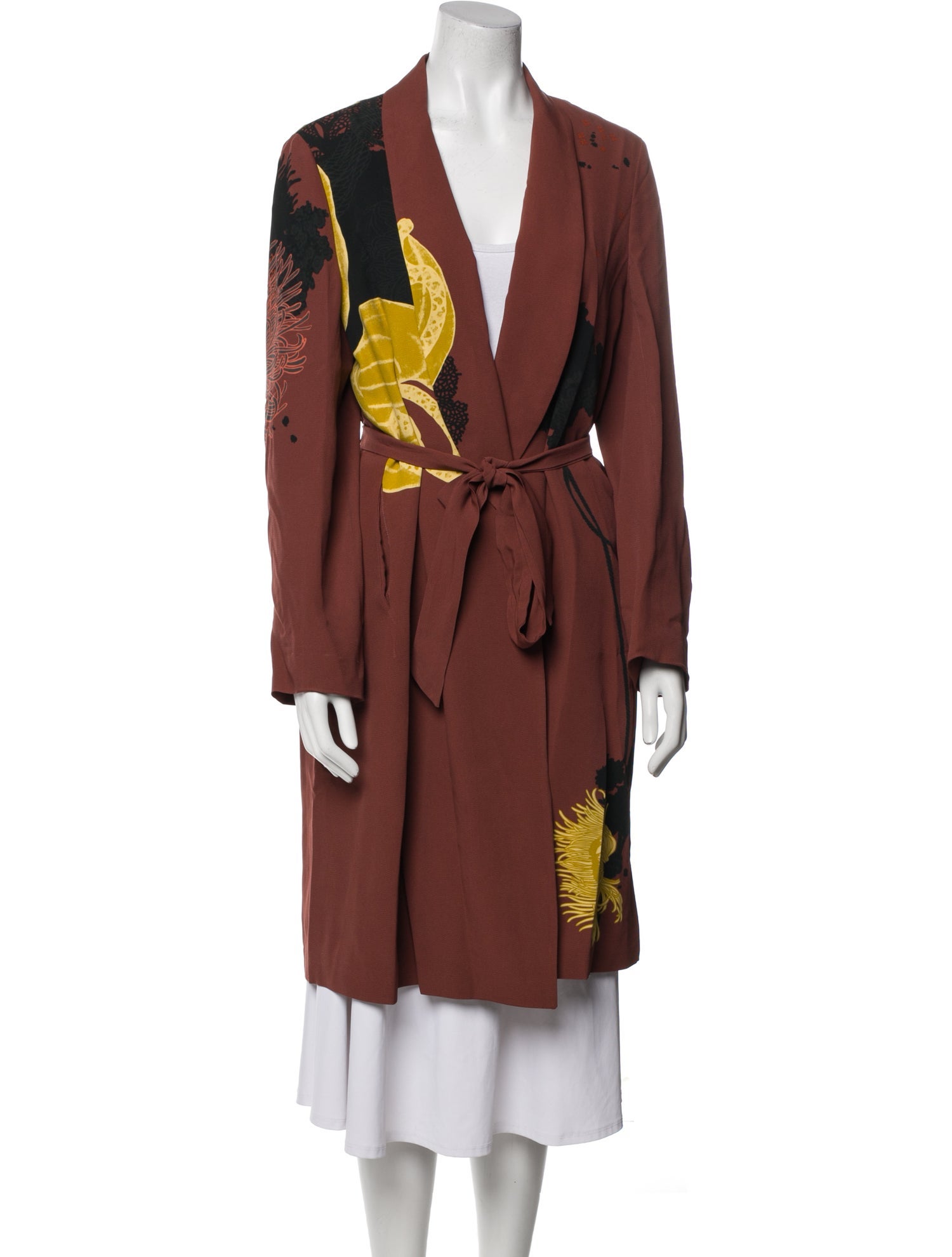 Dries Van Noten Printed Trench Coat