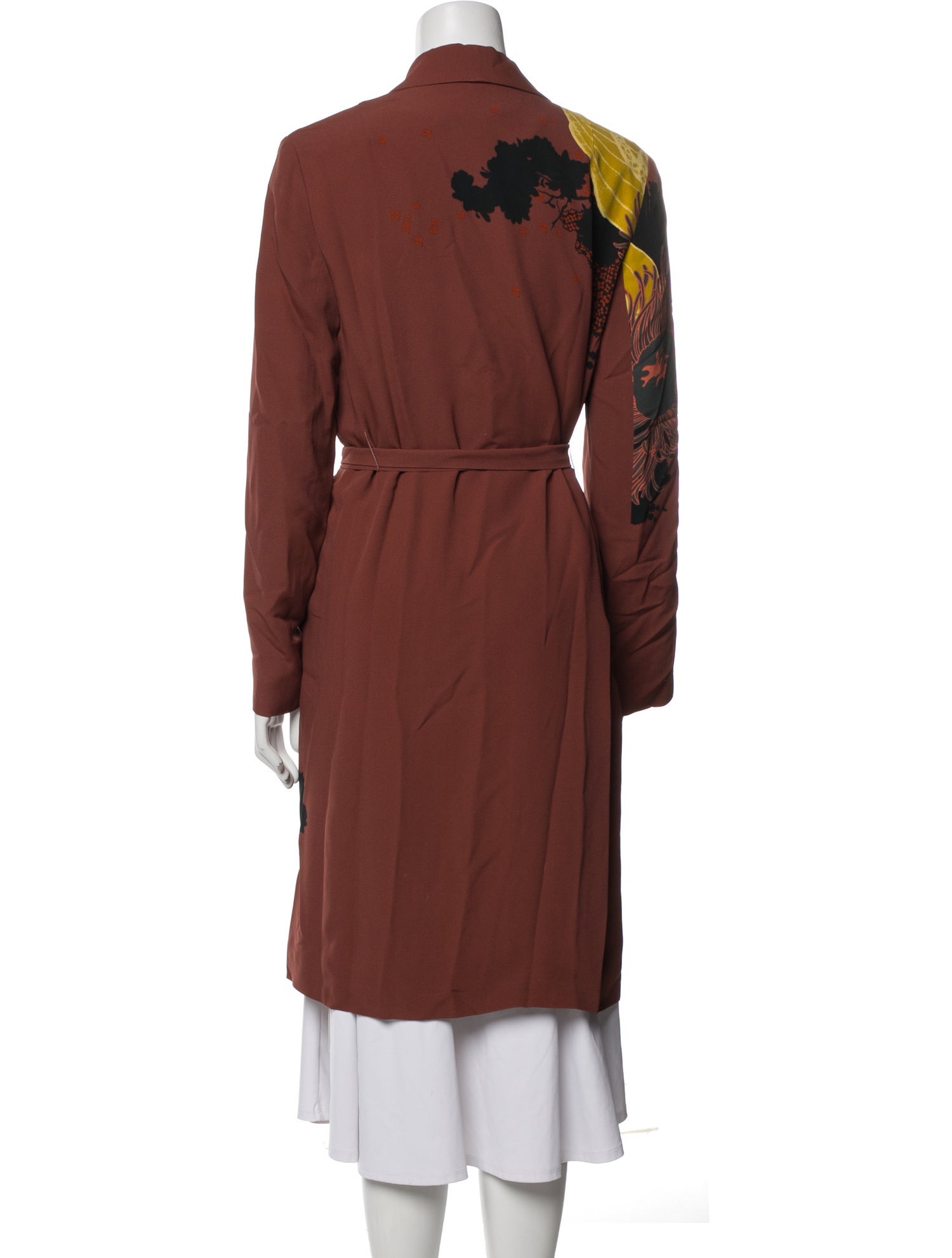 Dries Van Noten Printed Trench Coat