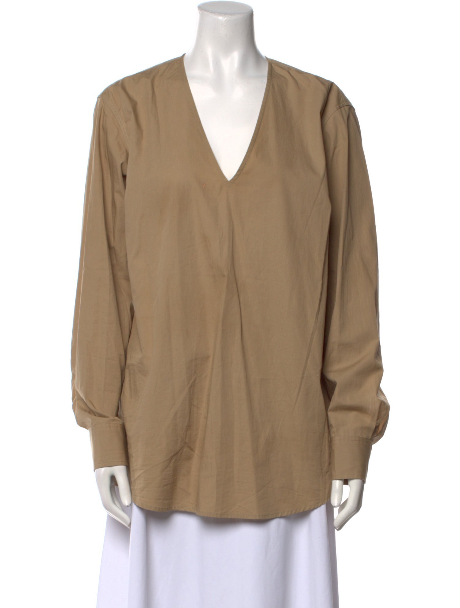 Dries Van Noten V-Neck Long Sleeve Blouse