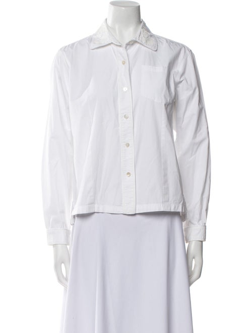 Dries Van Noten Long Sleeve Button-Up Top