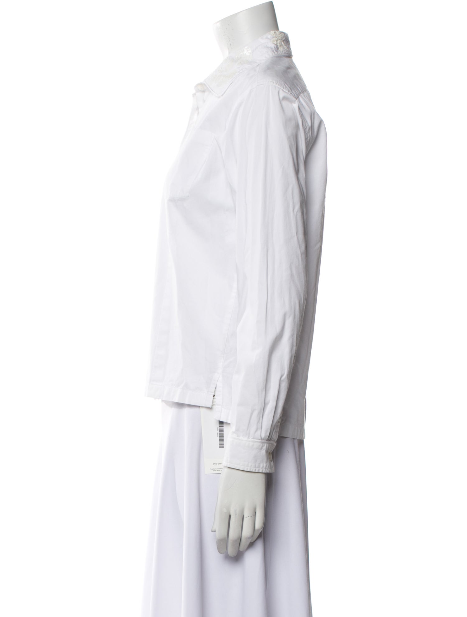 Dries Van Noten Long Sleeve Button-Up Top