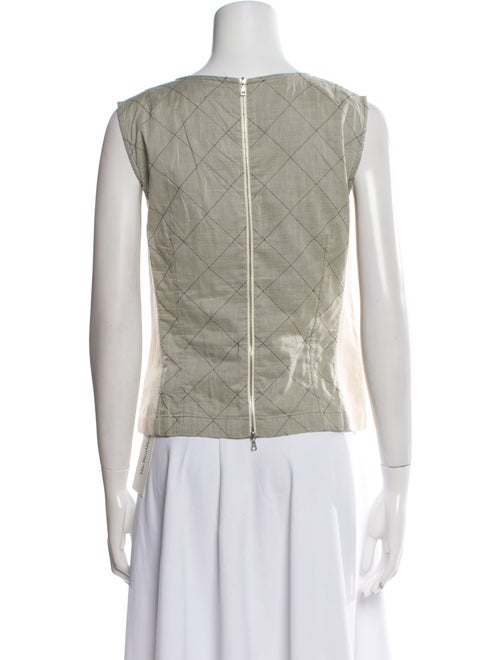 Dries Van Noten Bateau Neckline Sleeveless Top