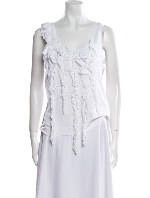 Dries Van Noten Square Neckline Sleeveless Top