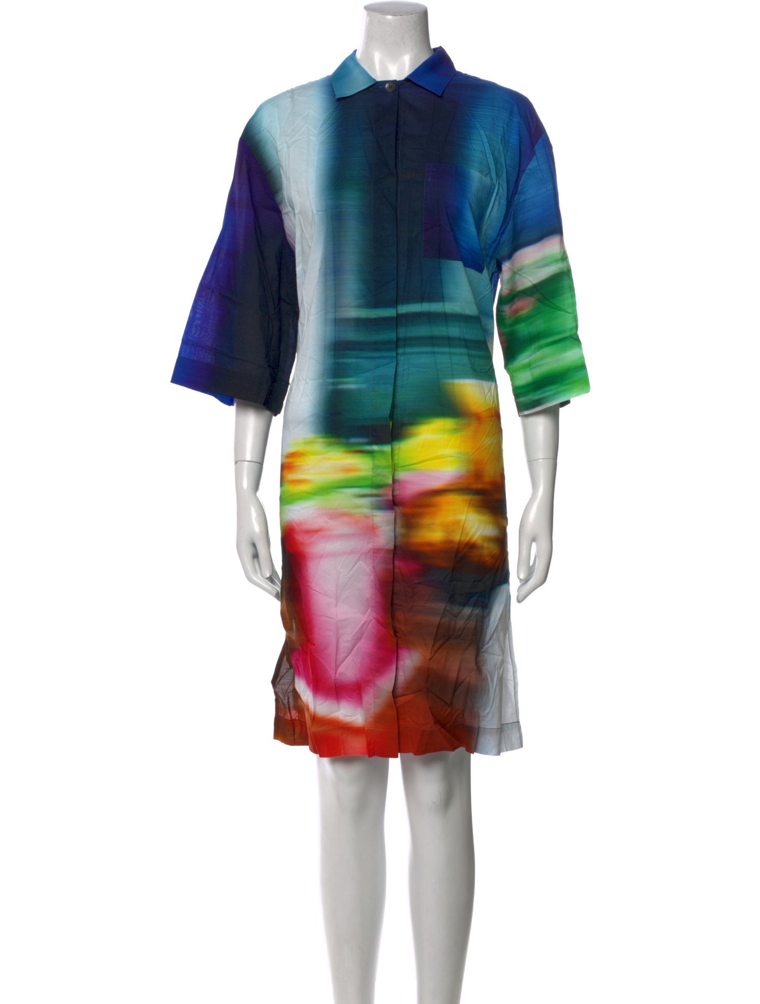 Dries Van Noten Printed Knee-Length Dress