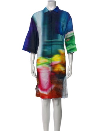 Dries Van Noten Printed Knee-Length Dress