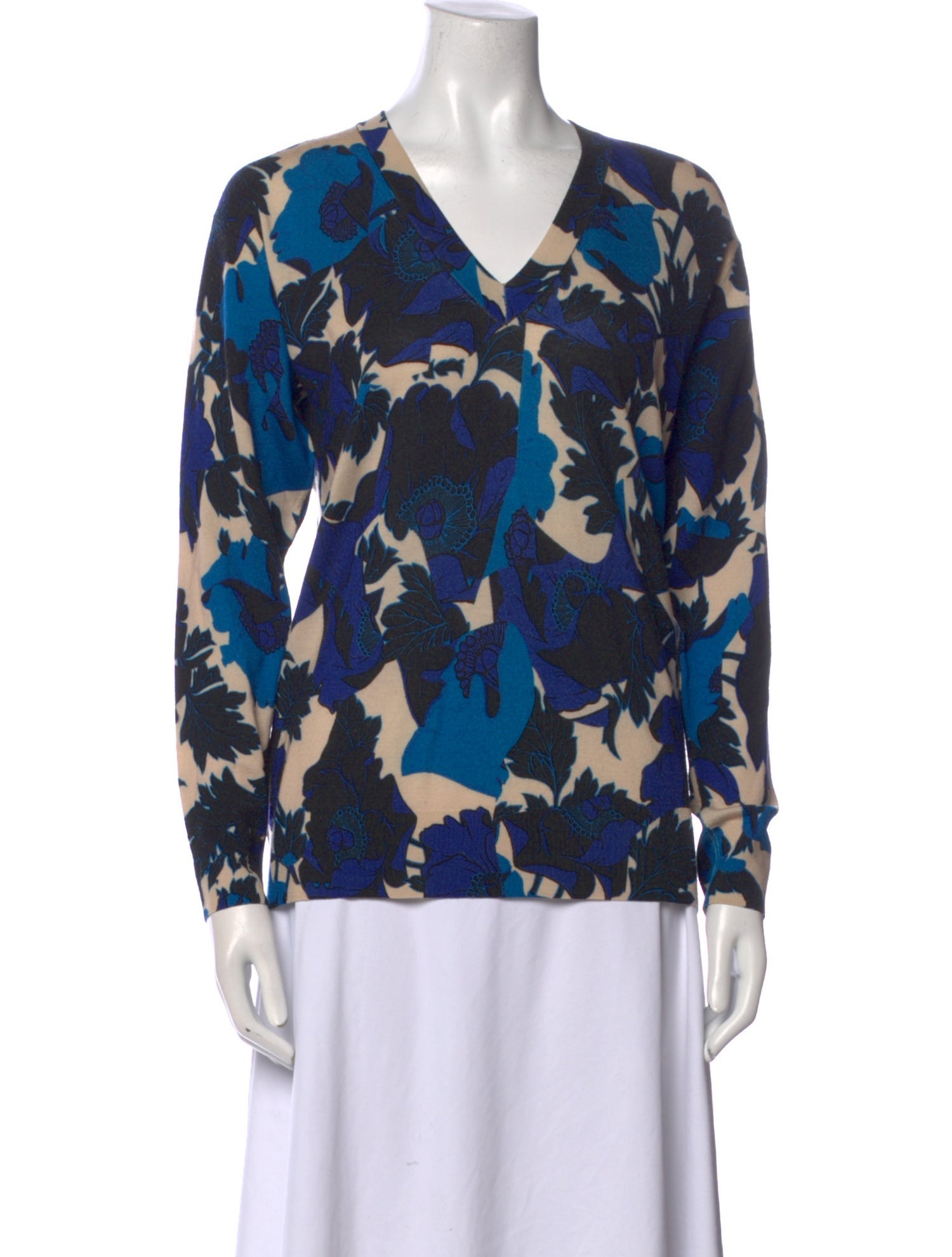Dries Van Noten Merino Wool Printed Sweater