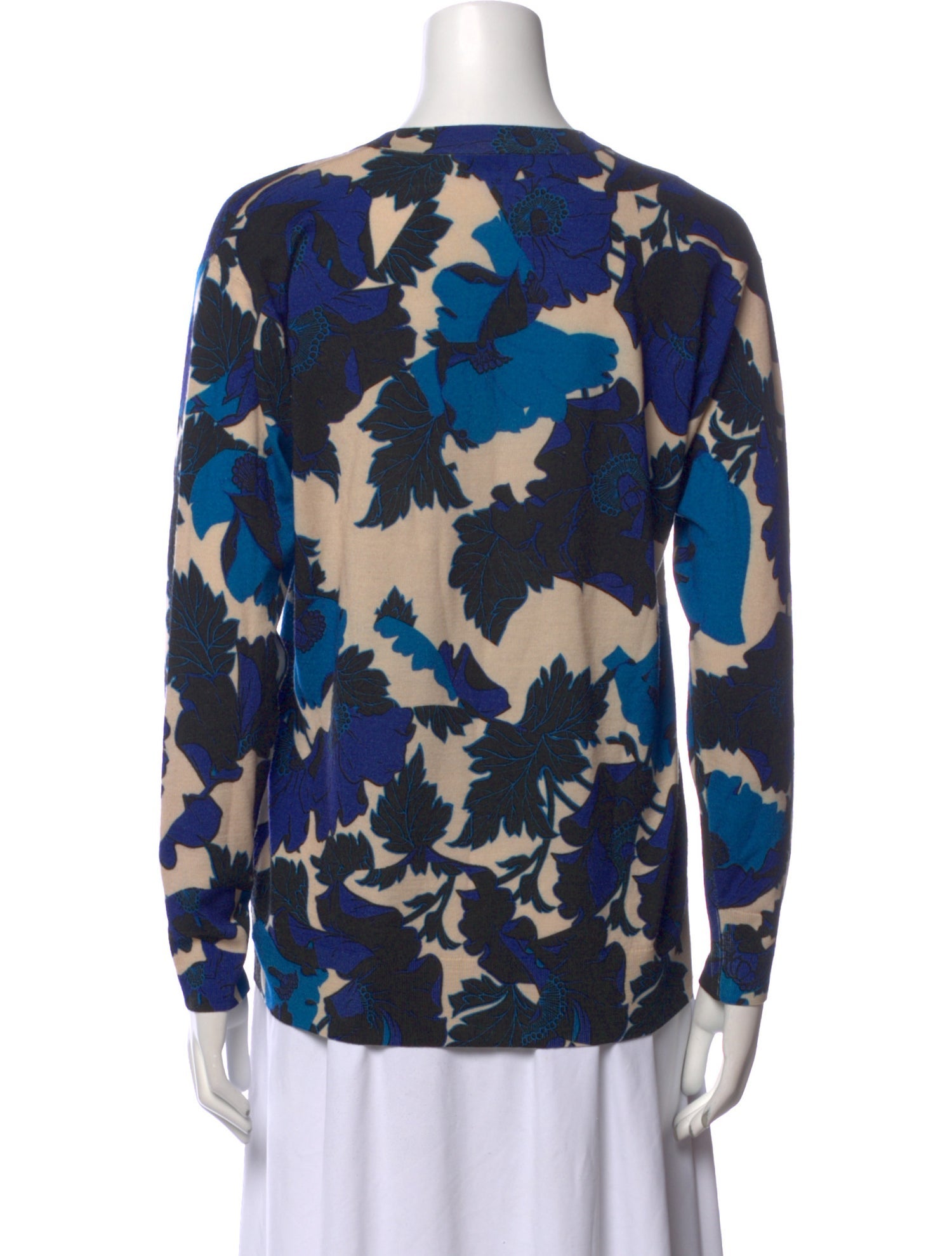 Dries Van Noten Merino Wool Printed Sweater