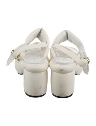 Dries Van Noten Leather Slingback Sandals