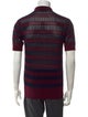 Dries Van Noten Striped Collar Polo Shirt