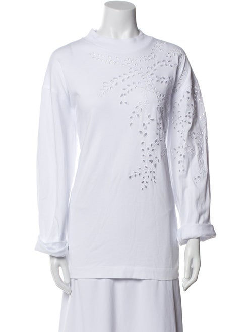 Dries Van Noten Bateau Neckline Long Sleeve Top