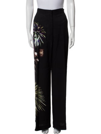 Dries Van Noten Graphic Print Wide Leg Pants