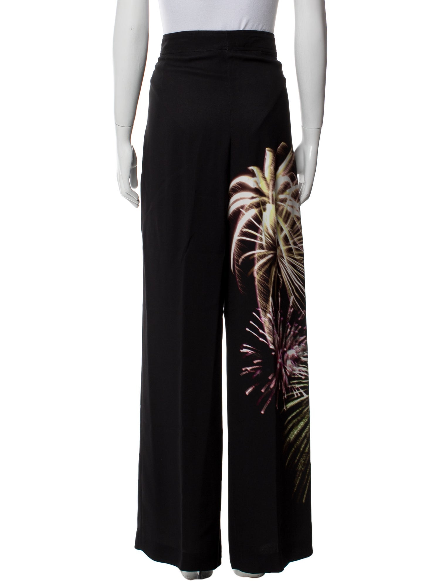 Dries Van Noten Graphic Print Wide Leg Pants