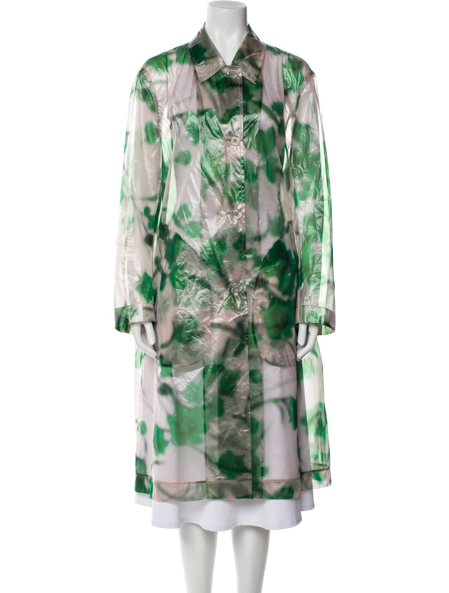 Dries Van Noten Printed Trench Coat
