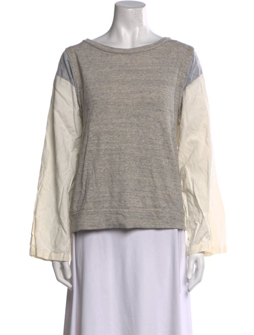 Dries Van Noten Scoop Neck Long Sleeve Sweatshirt