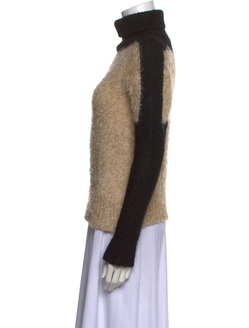 Dries Van Noten Mohair Colorblock Pattern Sweater